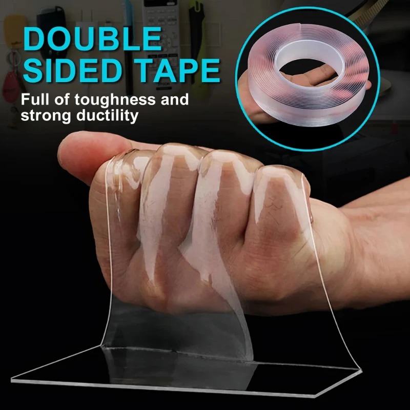 Double Sided Nano Tape Extra Strong Decorative Adhesive Tapes Thickened Transparent Waterproof Tape Glue Useful Things for Home