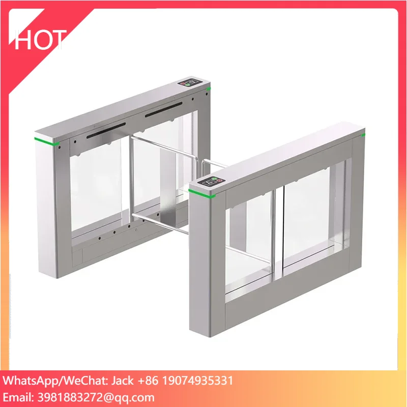 Swing Berrier Turnstile Gate Access Conteol With QR Code RFID Face Recognition For Gym School