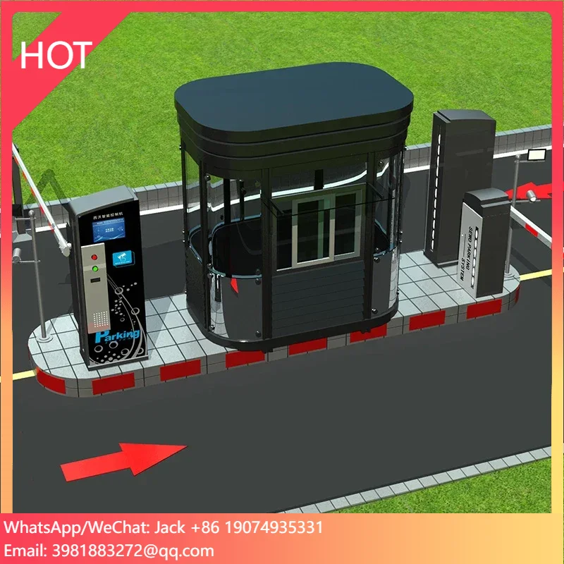 SEWO Vehicle Access Control Electronic Barrier Gate with Smart Parking Payment Station for Parking Lot Road Entrance Exit