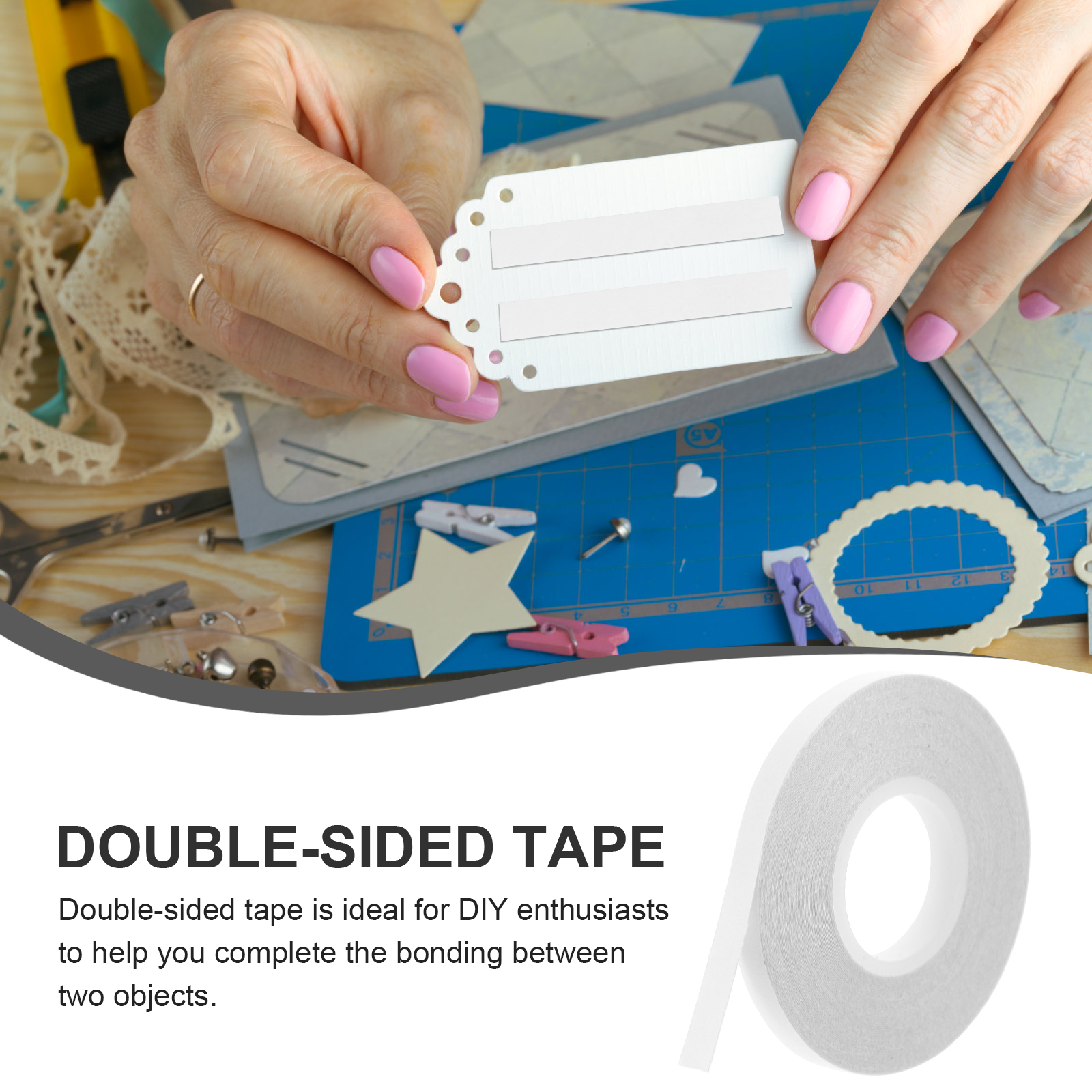 Water-soluble Double-sided Tape Sewing Dissolving Craft Adhesive Cloth-based for Crafts