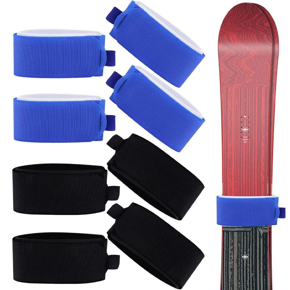 Ski Strap Fasteners Adjustable Ski Wraps Ties Snowboard Hand Straps Snowboard Fixed Tape Tie Rope Skis Fixing High Quality