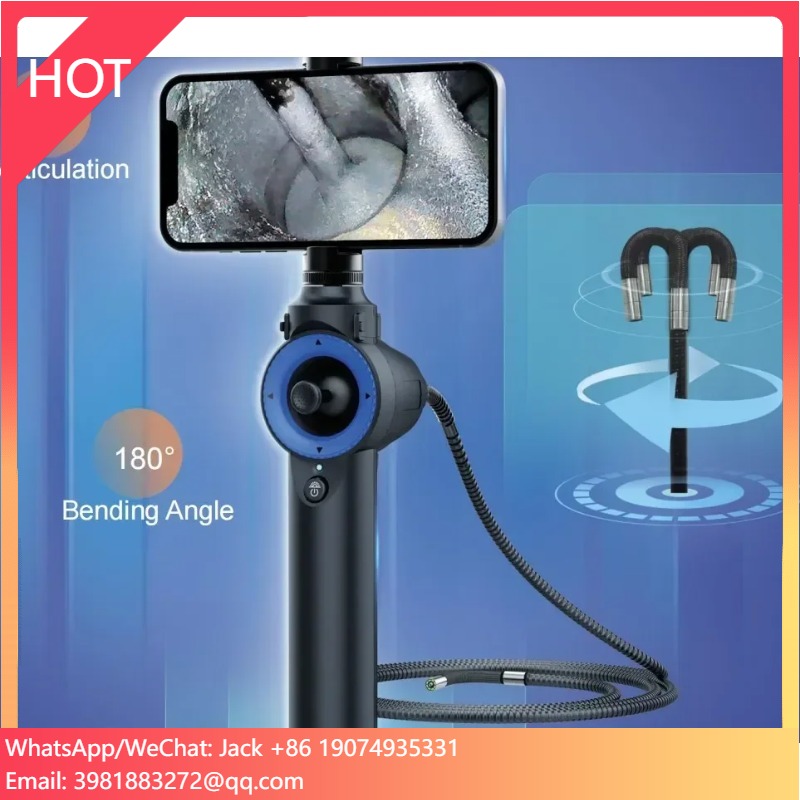 Portable Industrial Video Borescope Snaked Camera With 360 Degree Joystick Rotation 6mm Diameter 1M Probe Tube