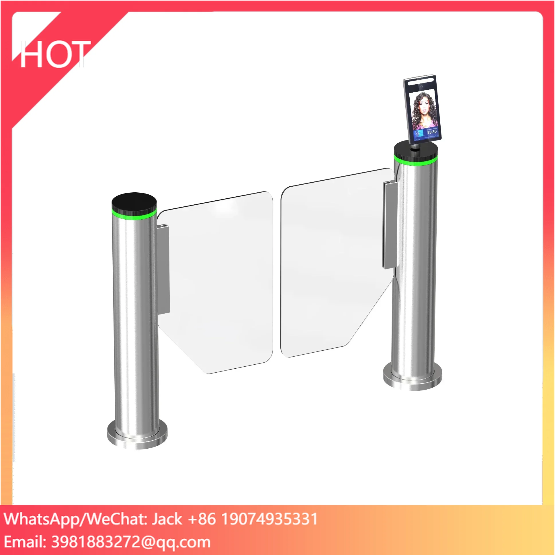 KARSUN Face Recognition Door Automatic Induction Speed Lane Turnstile For Supermarket Entrance And Exit