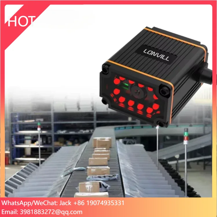 OEM IP65 Fixed QR Code Scanner 2D Ethernet Industrial Fixed Barcode Scanner For Conveyor Assembly Line Logistic Sorter