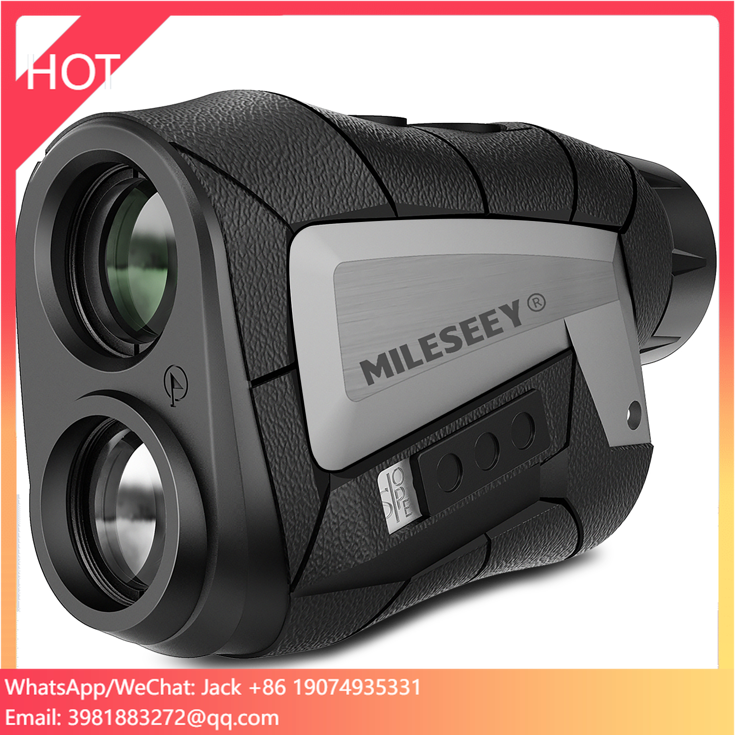 Clear And Fast Focus Golf Rangefinder With Big Volume Rechargeable Battery Mileseey PF2D Golf Rangefinder