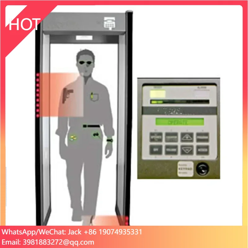 High sensitivity 33 detecting zones walk through metal detector, distributor price door frame metal detector