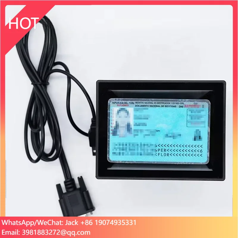 Table OCRB European ID Card And Passport Reader Also Support QR Code 1D Bar Code Scanner