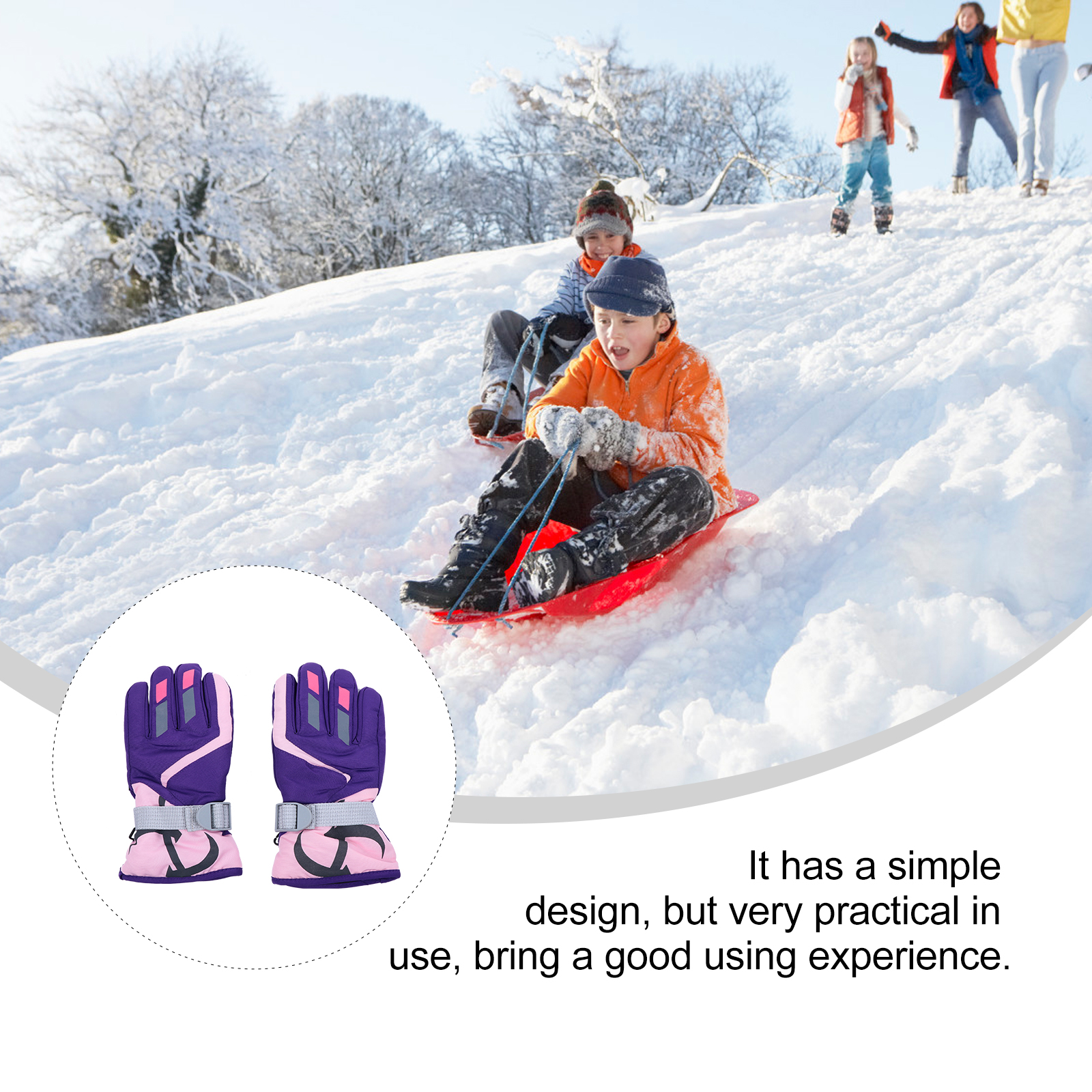 Cycling Lightweight Kids Riding Mountaineering Glove Hiking Mountaineering Climbing Skiing Gloves Children Winter Gloves