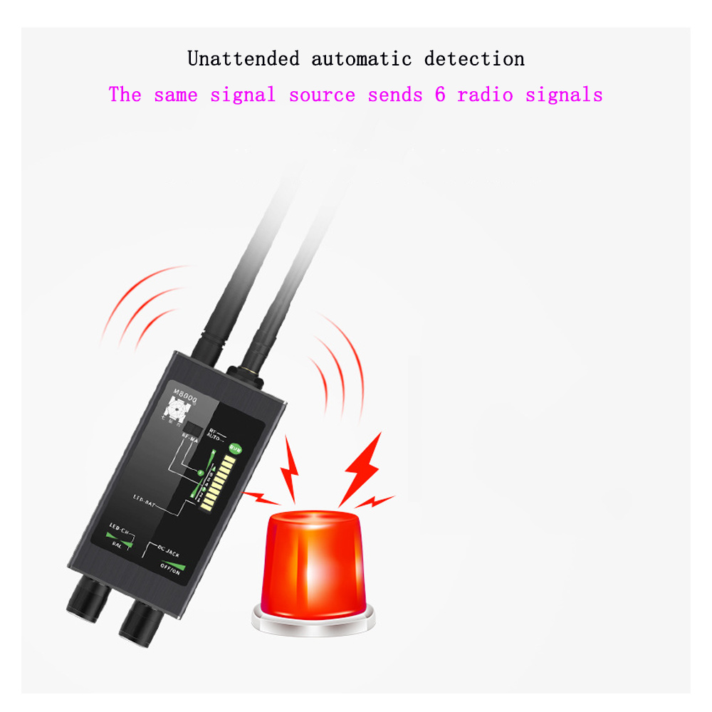 M8000 Anti Location Camera Positioning Eavesdropping Monitor Detection Scanner Wireless Signal GPS Detector Listener Locator