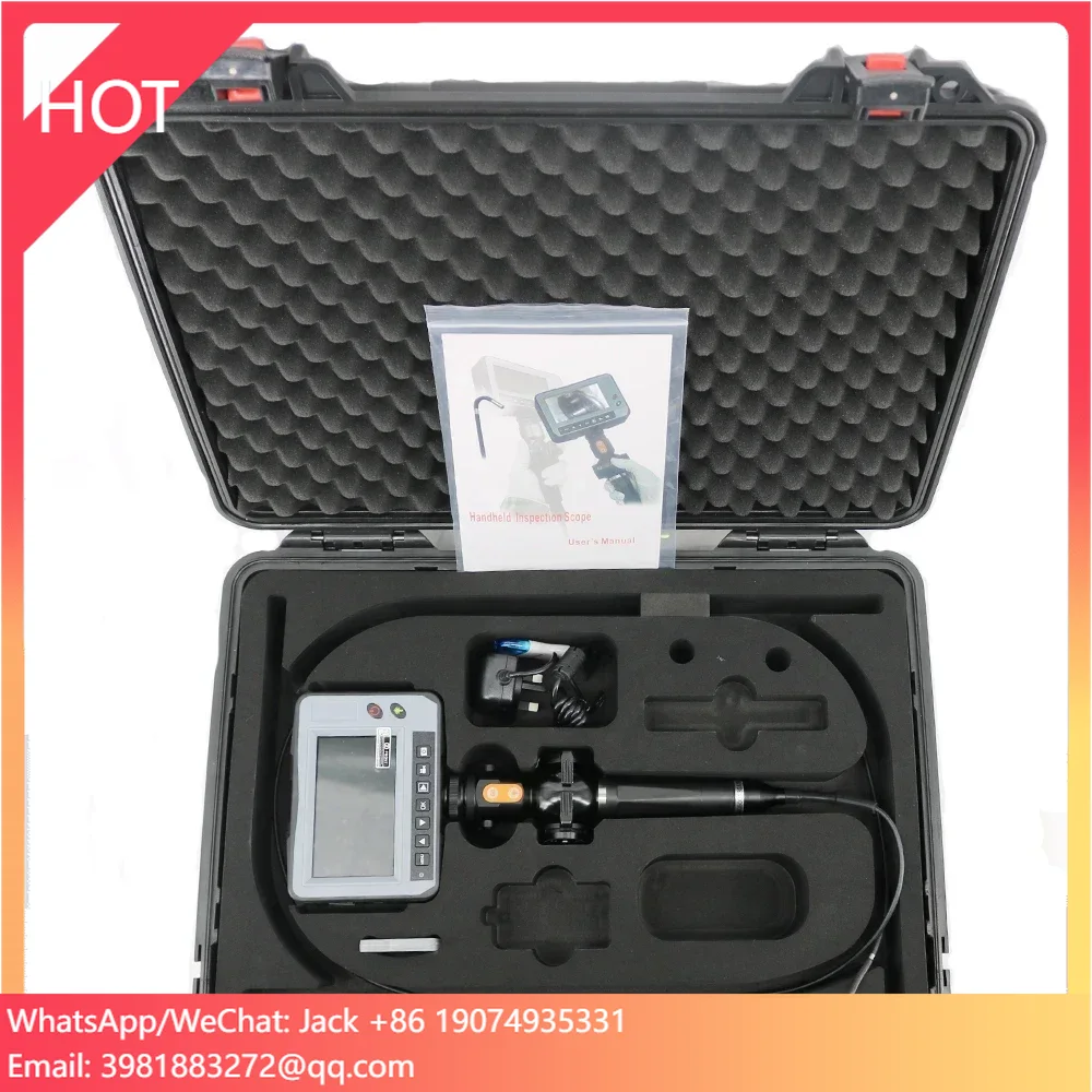 DR4540F 4.3&#039;&#039;LCD Industry Video Snake Endoscope 4 Way Inspection Camera Borescope Handheld OD 4.0Mm Industrial Endoscope 1.5M