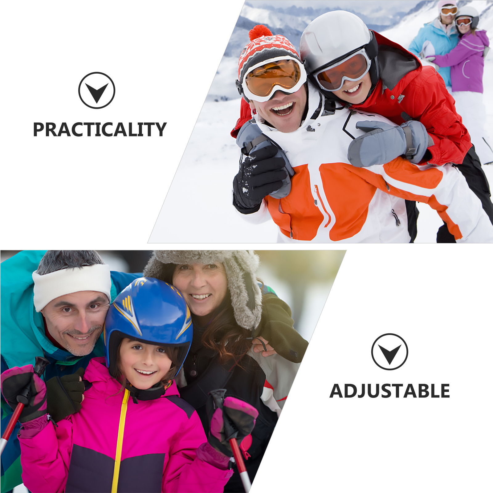 Ski Gloves Cartoon Child Windproof Warm Waterproof for s Skiing Winter Mittens