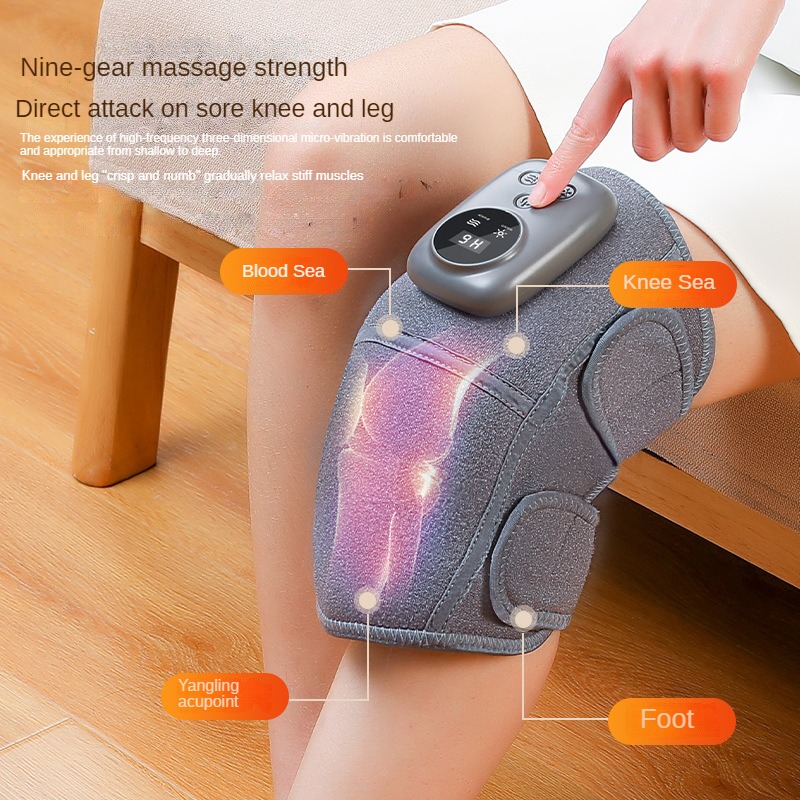 Relieve Knee Pain &amp; Improve Joint Health With  Heating Massage Instrument - USB Heated Knee Massager Brace For Arthritis Suffere