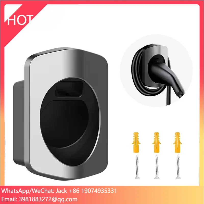 EV Plug Holder Connector For Wall Mounted Car Accessories Type 2 IEC 62196 EV Charging Cable Holster
