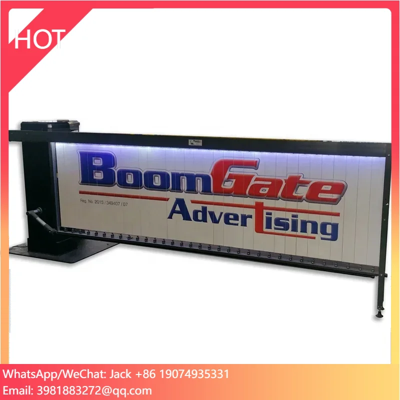 Lifting Parking Advertising Car Parking Barrier System Traffic Barrier With Vehicle Identification System Boom Barrier Gate