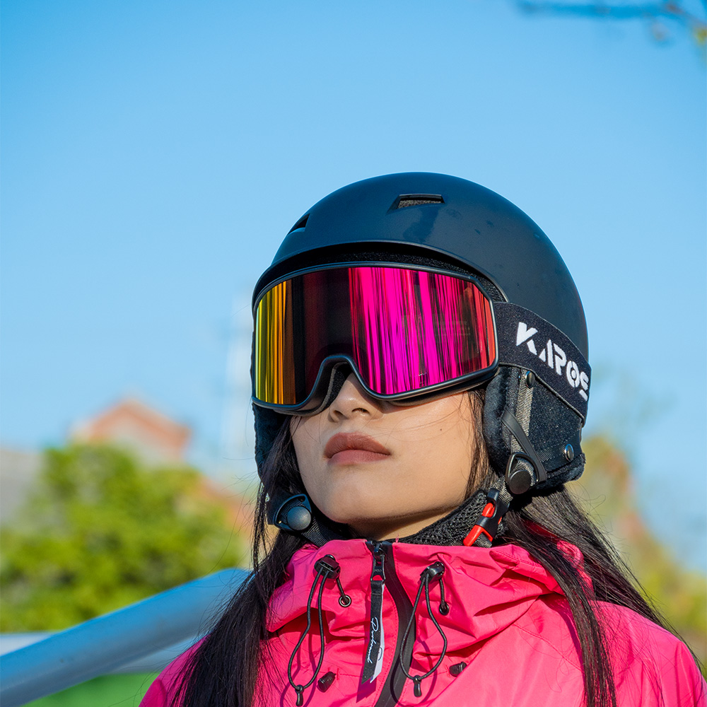 KAROS Ski Goggles Double Layers Anti-fog Big Skiing Mask Snowboard Eyewear Outdoor Men Women UV400 Winter Glasses Snow Goggles