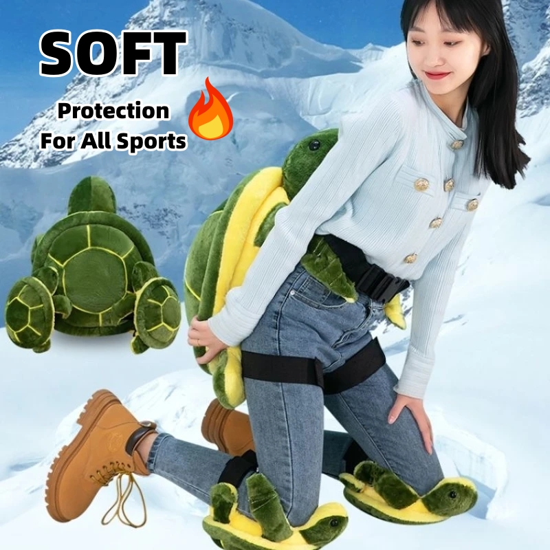 Ski Hip Protector Pants Fall Prevention Butt Roller Skating Ice Scooter Sports Children&#039;s Protective Gear Knee Cute Turtle Soft