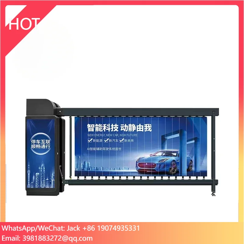 SWS Electric Advertising Barrier Boom Gate For Entrance And Exit Crowd Control In Subdivisions Airports Hotels