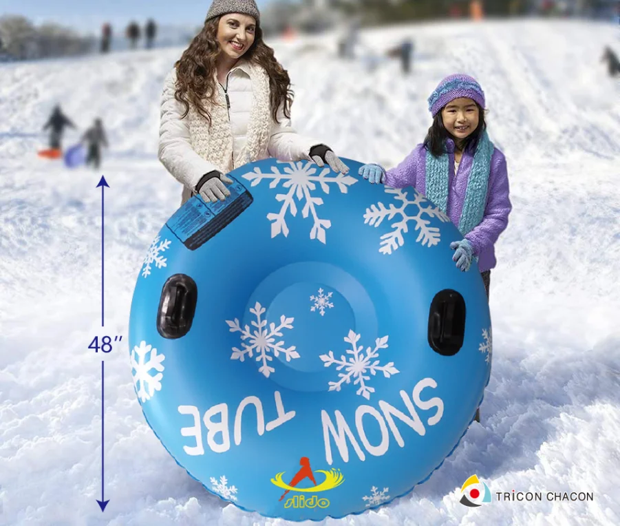 Snow tube Inflatable Sledge Snow Inflatable Rubber Tube Sleds &amp; Snow Tubes for kids adults