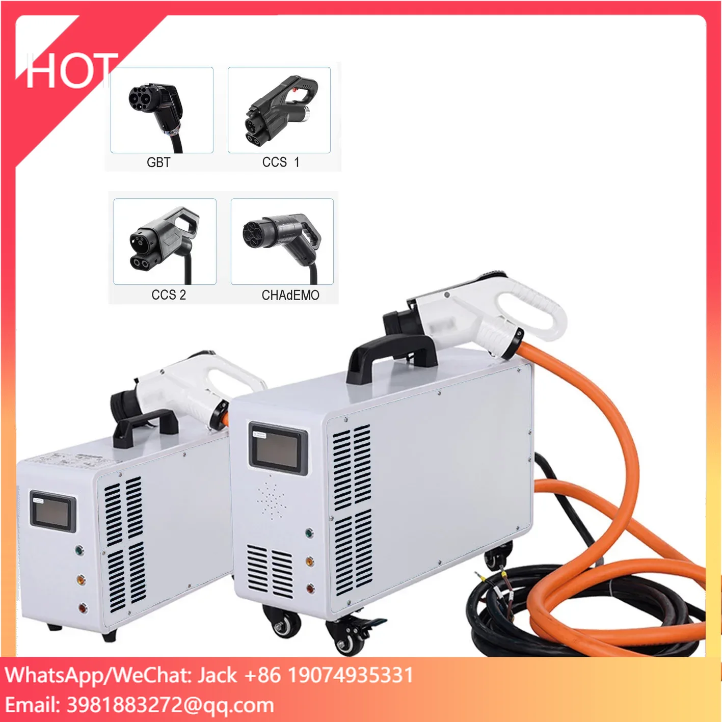 DC 30kw 40KW Gbt Solar Ev Charger Portable Charger Ip55 Electric Car Ev Fast Charging Station