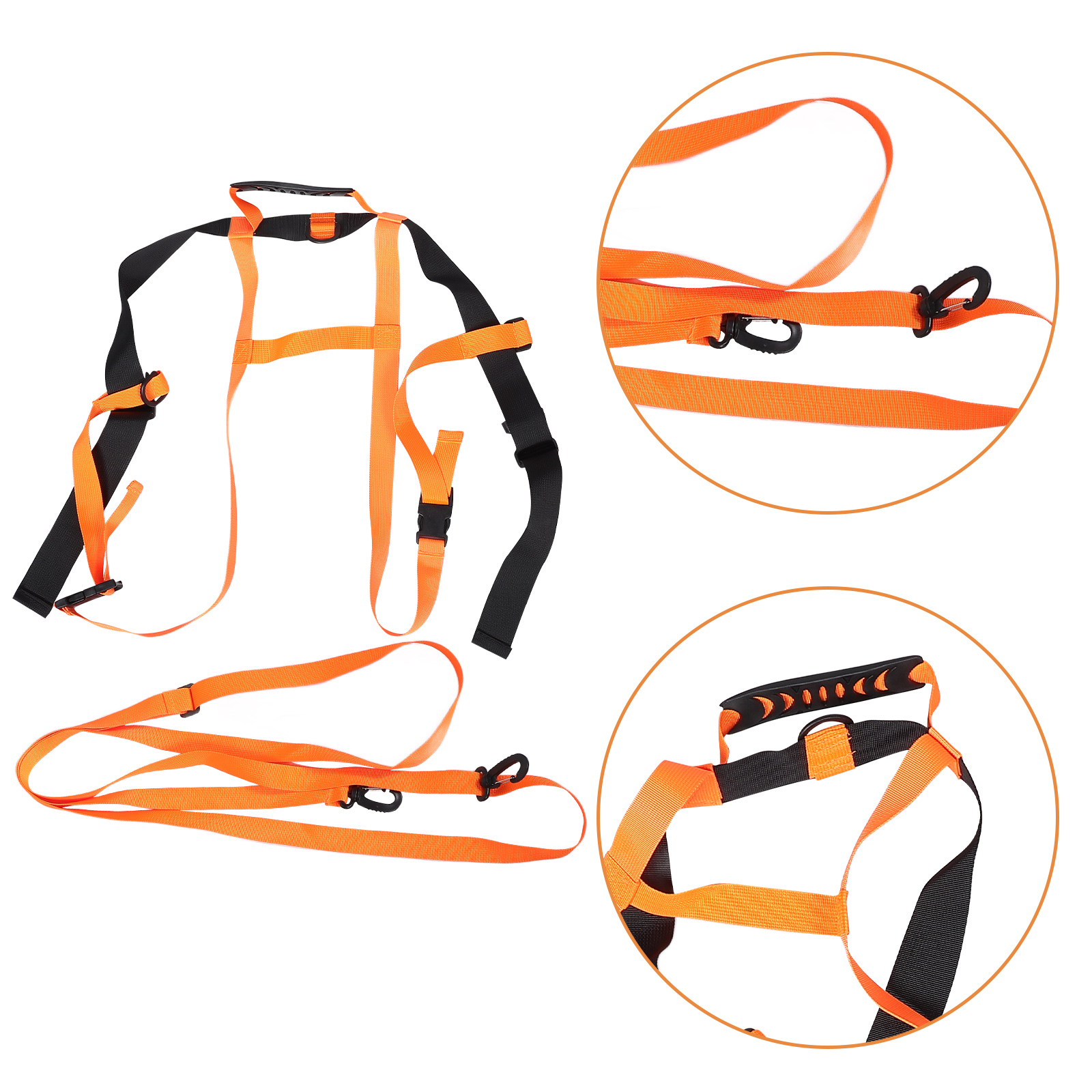 1pc Adjustable Outdoor Harness For Training Belt Wear-Resistant Skiing Strap Snowboarding Skating Balance Teaching