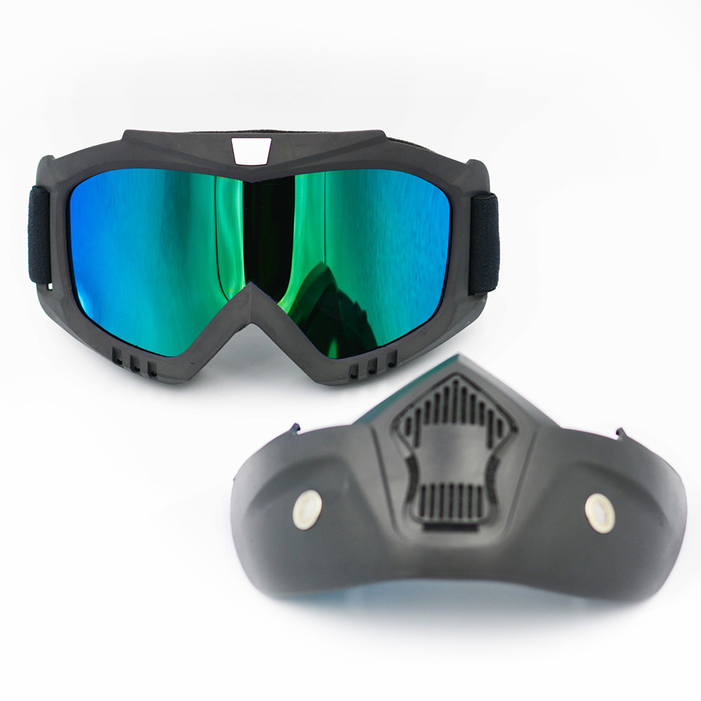 Anti-Fog Cycling Glasses Winter Ski Goggles Snowboard Motorbike Face Mask Detachable Lens Uv Protection Eyewear For