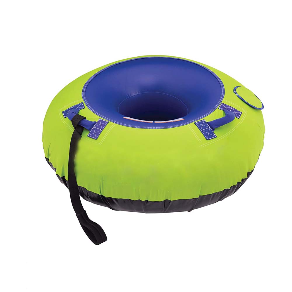 Winter Sports Fabric Sewed Towable Snow Skiing Pvc Inflatable Sledge Snow Tubing Heavy Duty Towable Tube