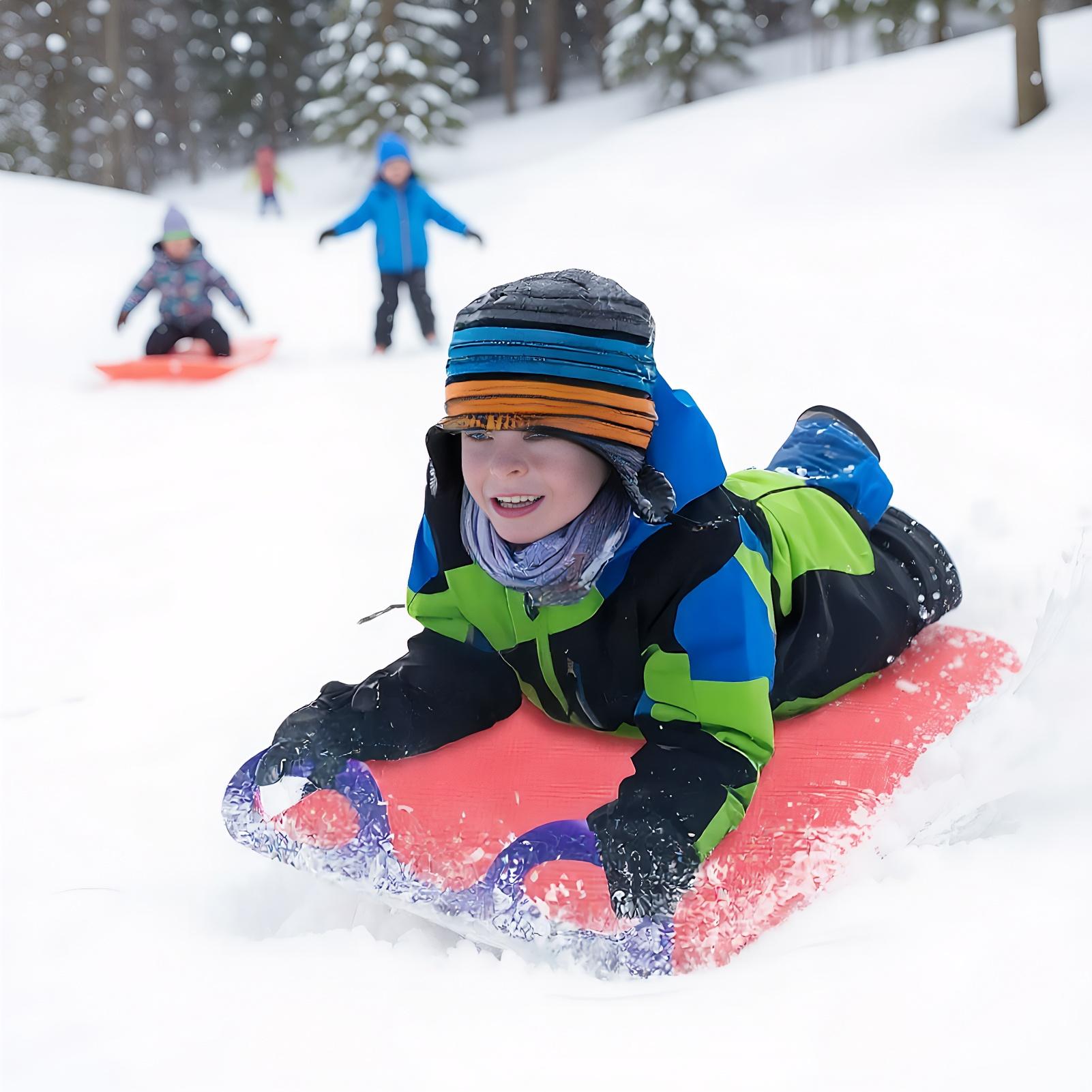 Sand Sled Foldable Snow Sled Outdoor Soft Sliding Equipment For Sandboarding Grass Yard Winter Sports Activities
