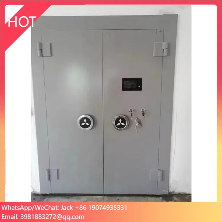 Customize Steel Bank Vault Safe Deposit Box Hotel Safe Cabinet Safe Doors Double Security Vault Door
