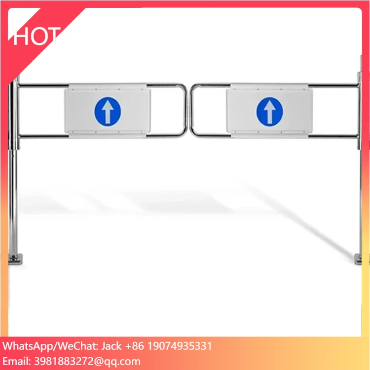Hot Selling Custom Supermarket Door Fast Pedestrian Access Control System Swing Gate