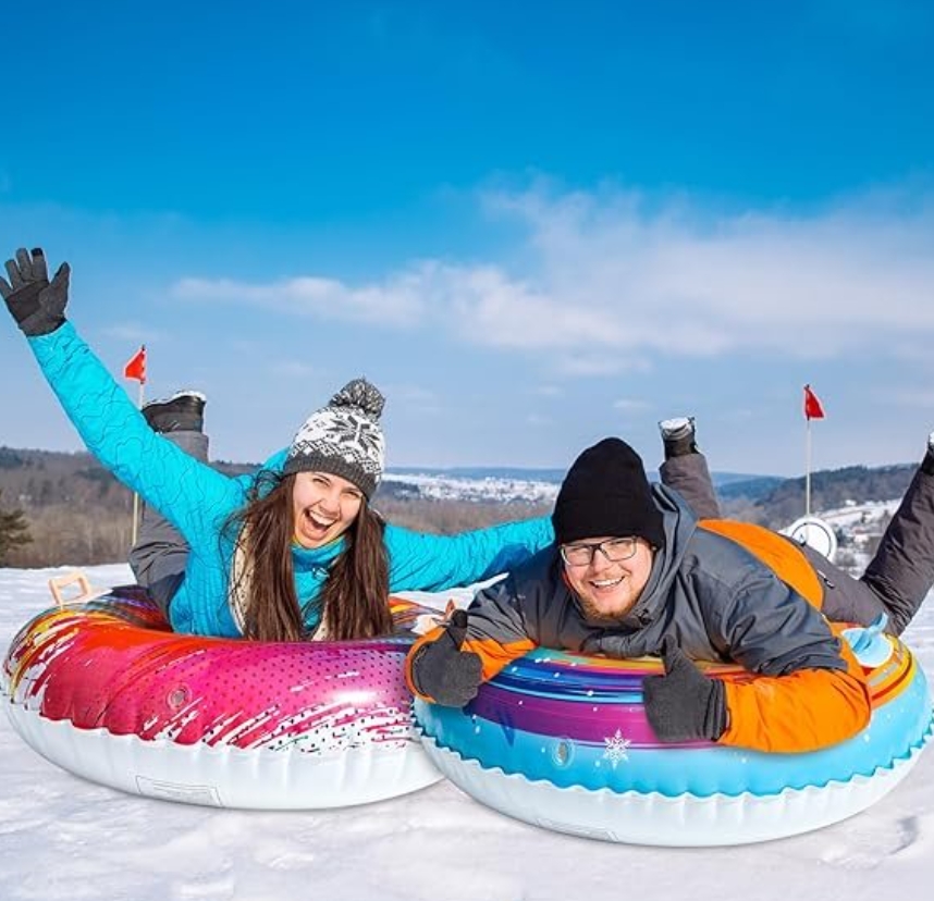 Outdoor Pvc Commercial Inflatable Snow Sled Tubes Winter Game Snow Sledge Tube
