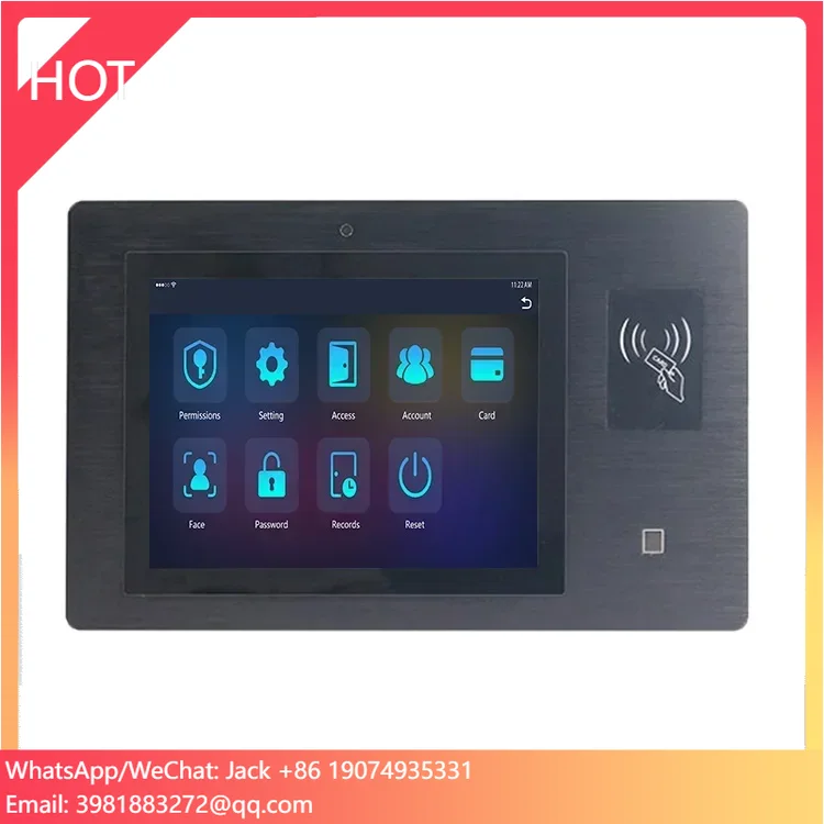 12.1 Inch Touch Screen Android Tablet Attendance Touch Panel Pc With Nfc Card Reader Fingerprint Scanner