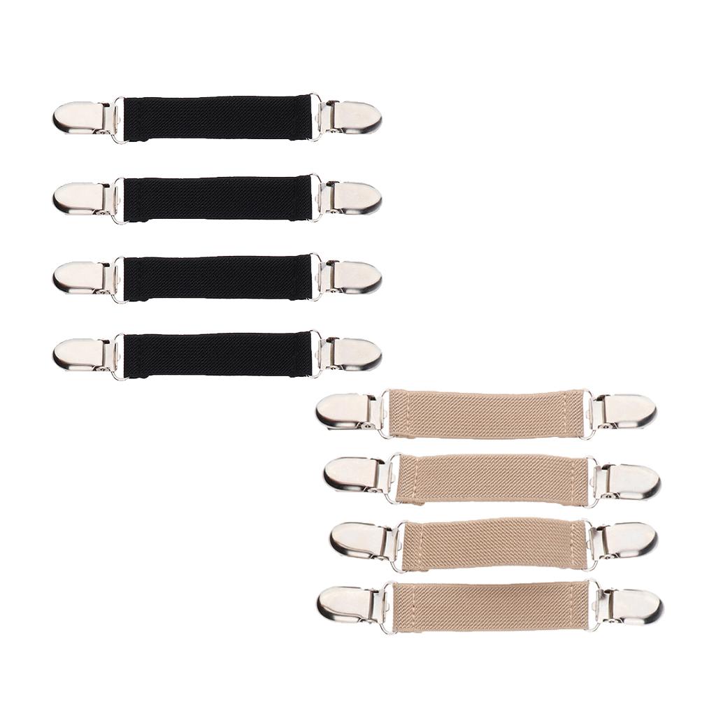 4PCS Kids Skiing Gloves Non-Slip Straps Versatile Elastic Glove Mitten Clip Tight Grip Sweater Clips Blouse Clasp Linking Straps