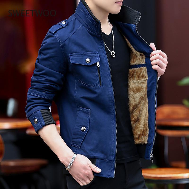 100% Cotton Jacket Men Autumn And Winter Outerwear Jackets Casual Coats Military Tactical Parka Work Outwear