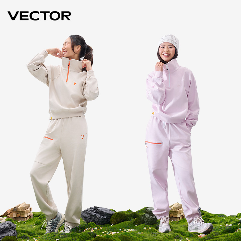 VECTOR Men's and Women's Spring and Autumn Half Open Hoodie Warm Coat Pants Suitable for Climbing Fishing Hiking Outdoor Sports