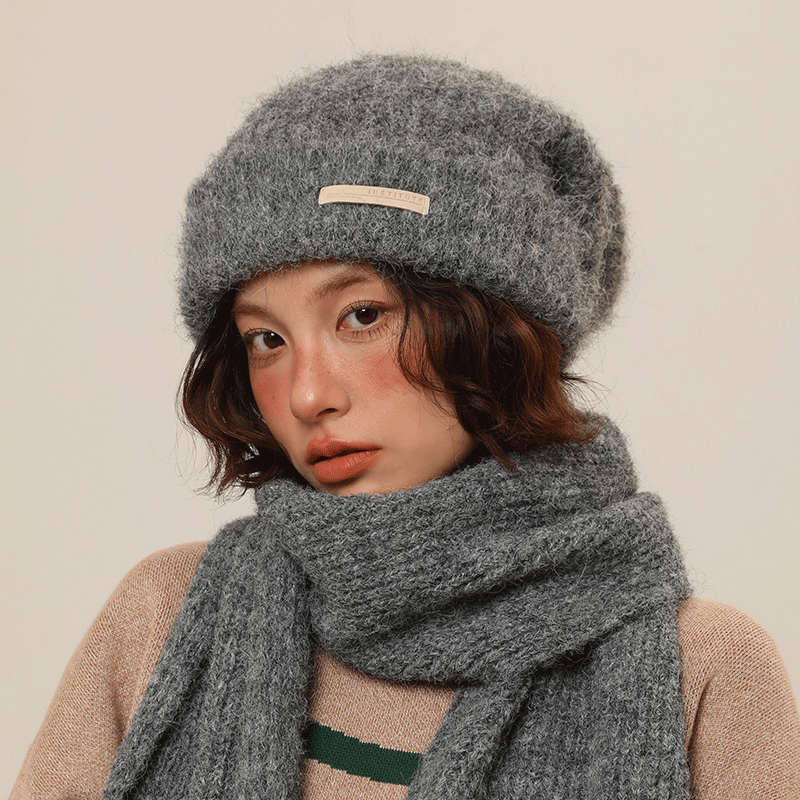 Warm and Cold proof, Small Face Showing, Hairline Hat, Wool Knitted Hat for Men and Women in Autumn and Winter