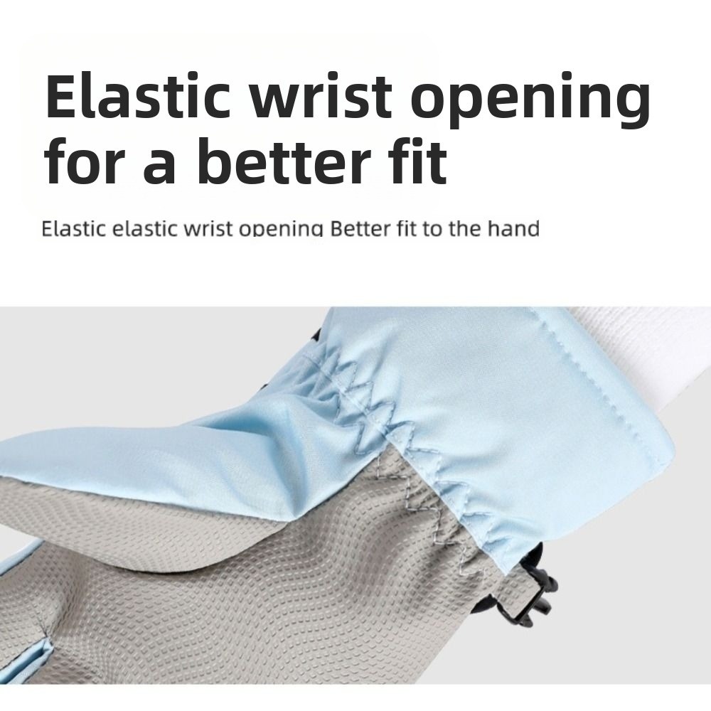 1 Pair Non-Slip Women's Skating Mittens Thicken Touch Screen Skating Gloves Stretch Windproof Figure Skating Gloves Woman