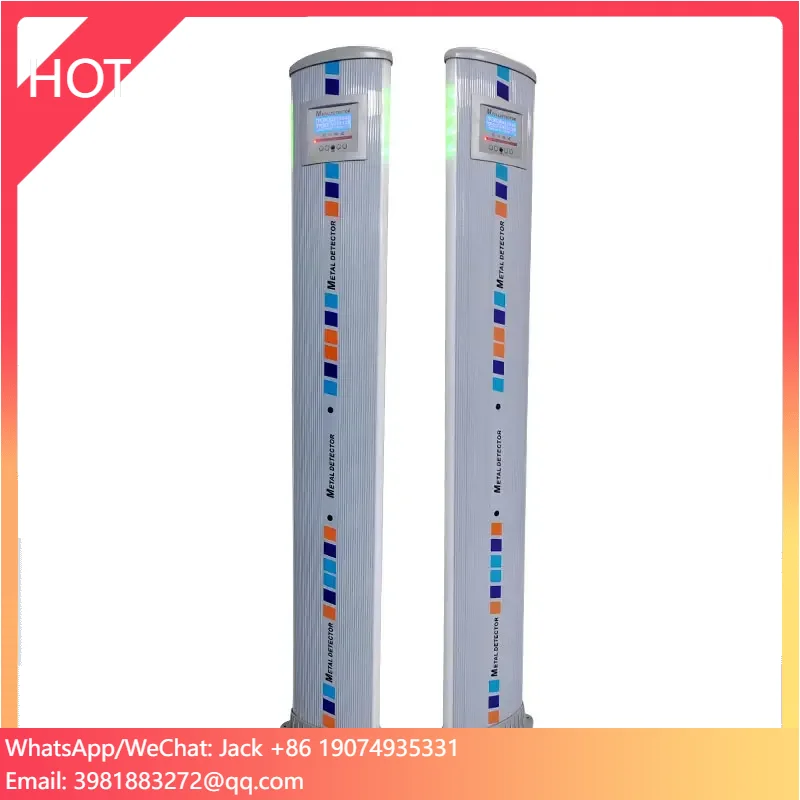 New Designed Portable Metal Detectors 5 Zone Portable Single Panel Security Walk Through Metal Detector Gate