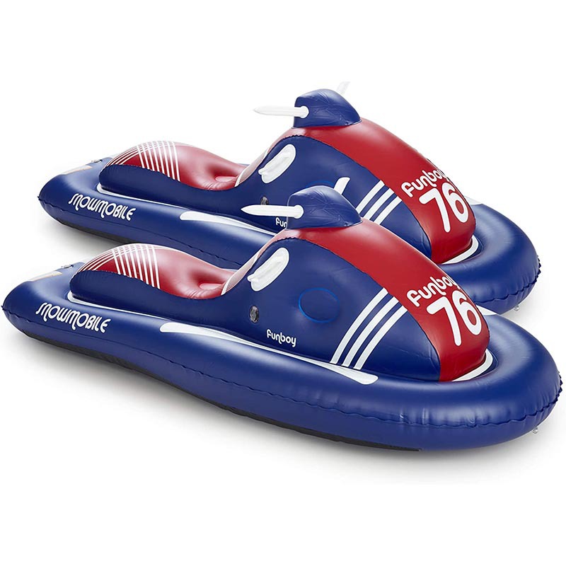 Winter Kids Downhill Snowboard Adult Winter Ski Sledge Toy Motorboat PVC Inflatable Snow Scooter