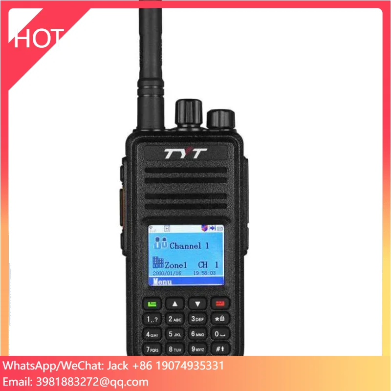 TYT MD-380 DMR Handy Handheld Dual Band Digital Walkie-Talkie UHF/VHF Long Ran 2-Way Radio For Outdoor FM Modulation GMRS Type