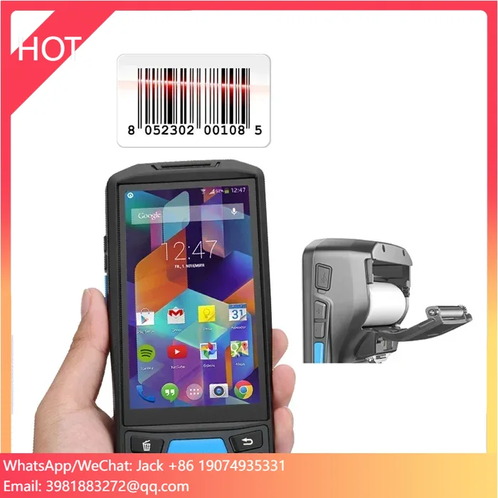 WiFi GPS Rugged 1D 2D pda barcode scanner android  LF/HF/UHF Handheld RFID Reader for library courier terminal device