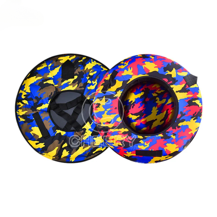 Cheap Inflatable Racer Snow Tube Ski Circle Winter Sports Inflated Snow Skiing Tubing Snow Sledge With Handle