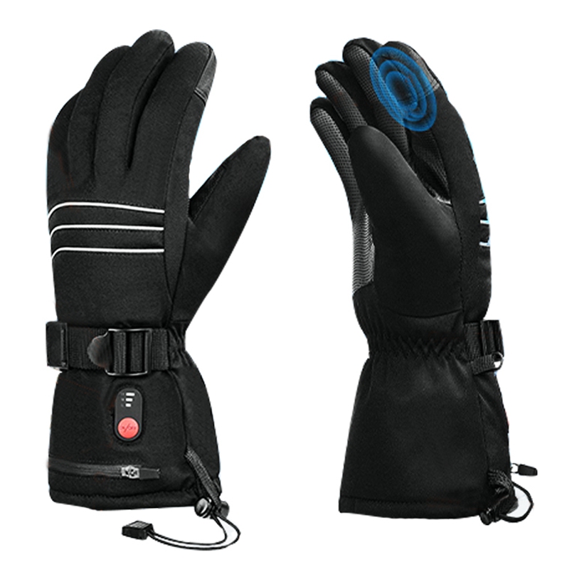 Men Women Waterproof Rechargeable Battery Snowboard Motorcycle Racing Cycling Winter Ski Electric Heated Gloves