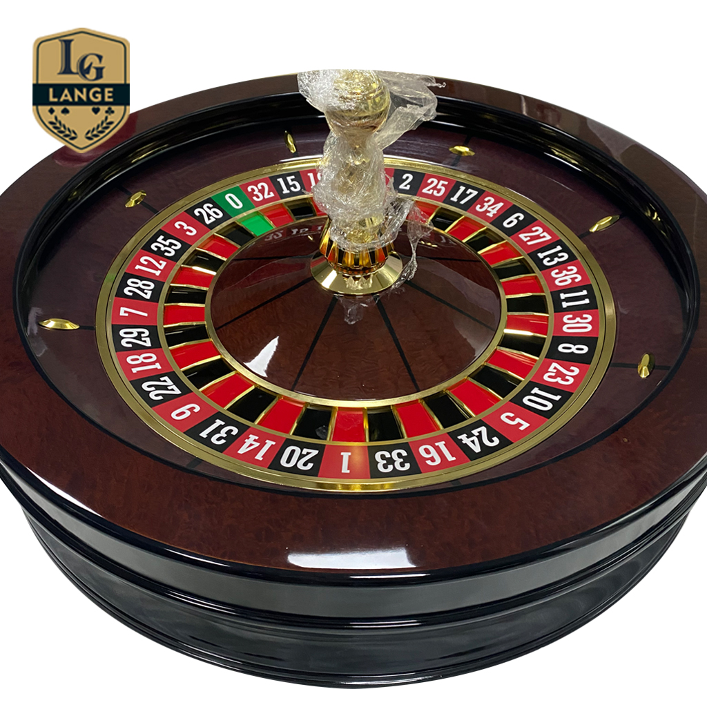 High Glossy Black Roulette Wheel Manufactured Wooden Betting Roulette Wheel