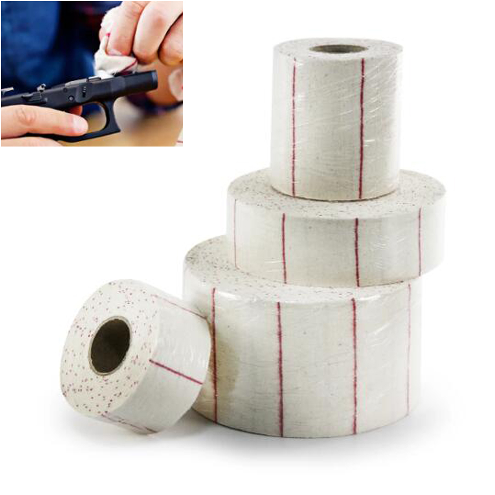 10M/36M Gun Cleaning Cloth Patches 5cm/10cm Wide DIY Cleaning Cotton Cloth for Rifle Pistol Shotgun Hunting Gun Cleaning Kit