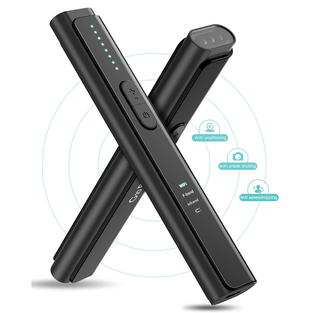 Wireless Hidden Camera Detector with 5 Professional Modes and 6 Sensitivity Levels - Portable Anti-Spy Device for Travel Office