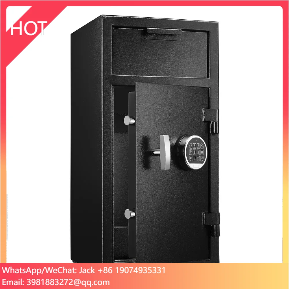 Safe Box Large Capacity Digital Keyboard Lock Security Deposit Safe for Cash Storage