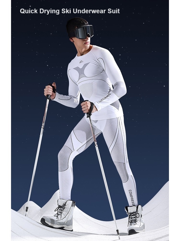 Professional Quick Drying Ski Underwear Warm Breathable Compression Outdoor Sports Ski Suit for Men Women Autumn Winter Skiing