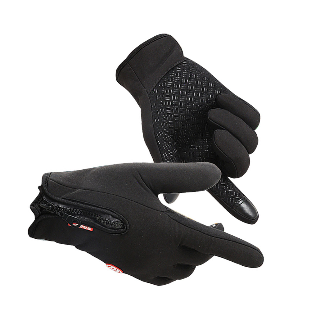 Winter Warm Fleece Lined Touch Screen Wrist Gloves For Women Men Adult Solid Fashion Full Finger Windproof Anti-Slip Palm