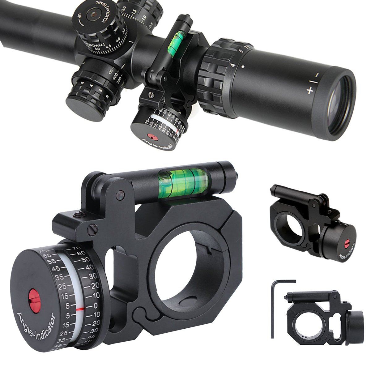 25.4/30mm Rifle Scope Sight Rail Portable Bubble Level Spirit Precision Angle Degree Scope Ring Cosine Indicator