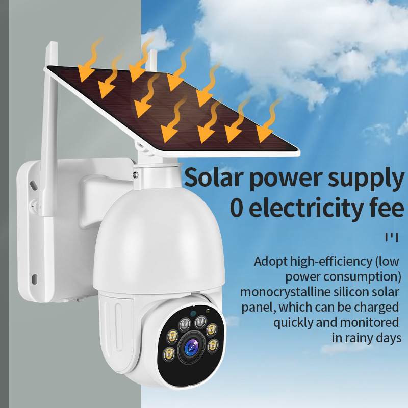 Graffiti Human Motion Sensor Camera of Solar Ball Machine Outdoor Waterproof Wireless Camera Alarm Remote Viewing Two-way Call